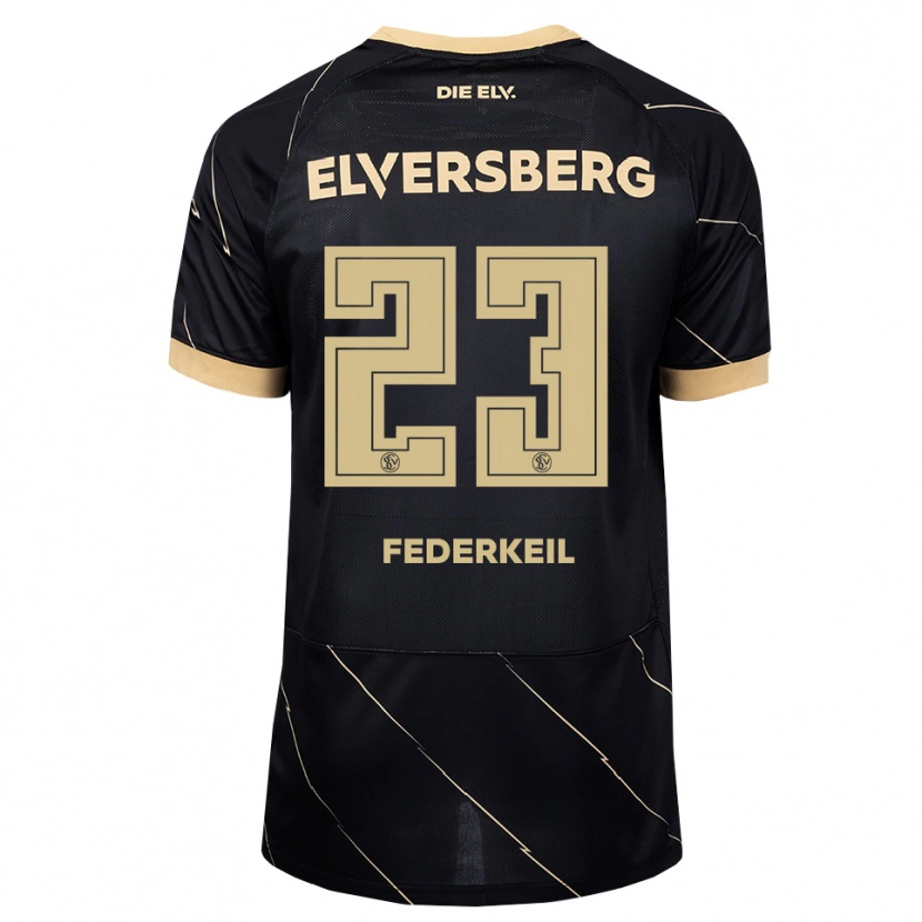 Danxen Män Jonas Federkeil #23 Svart Brun Bortatröja Matchtröjor 2026/27 Tröjor T-Tröja