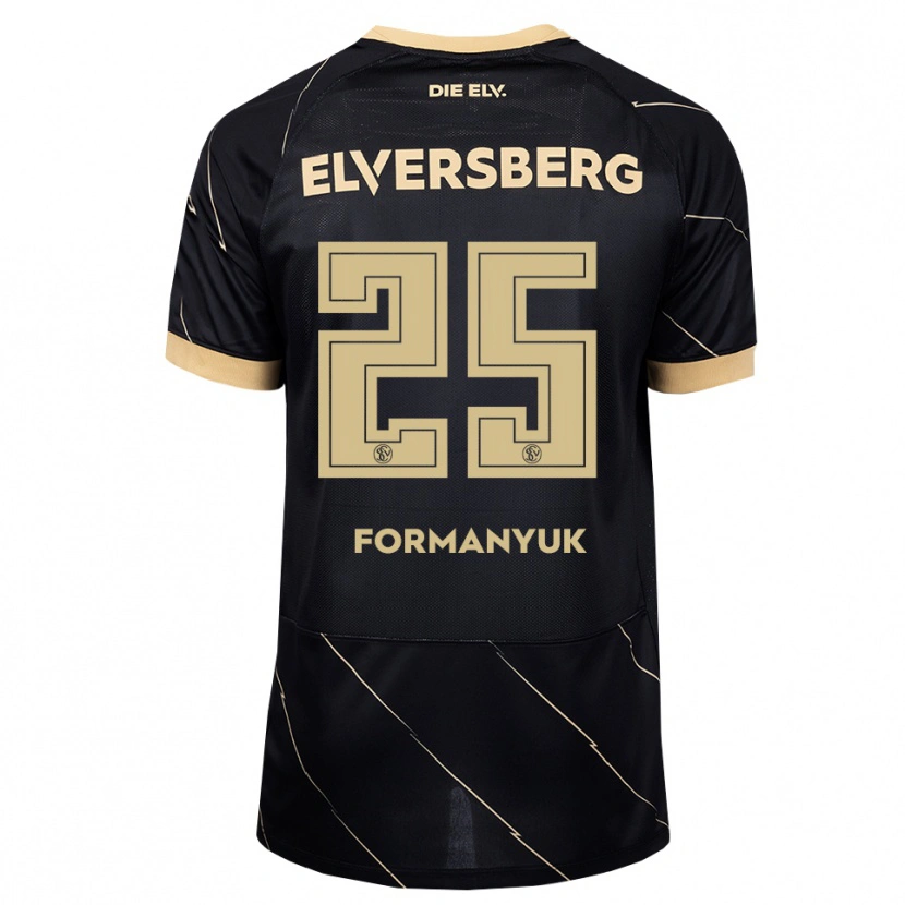 Danxen Män Oleksandr Formanyuk #25 Svart Brun Bortatröja Matchtröjor 2026/27 Tröjor T-Tröja