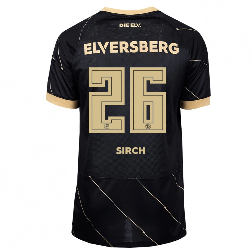Danxen Män Luca Sirch #26 Svart Brun Bortatröja Matchtröjor 2026/27 Tröjor T-Tröja
