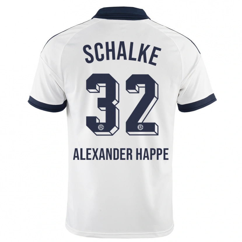 Danxen Män Luca Alexander Happe #32 Svart Vit Bortatröja Matchtröjor 2026/27 Tröjor T-Tröja