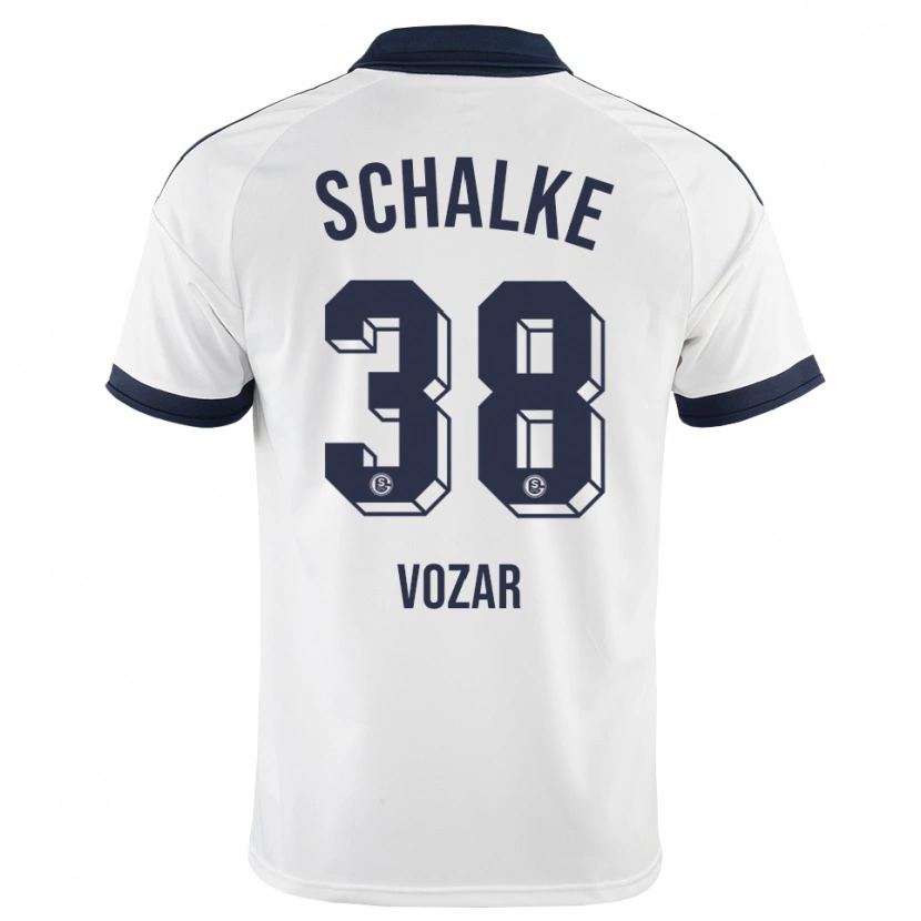 Danxen Män Luca Vozar #38 Svart Vit Bortatröja Matchtröjor 2026/27 Tröjor T-Tröja