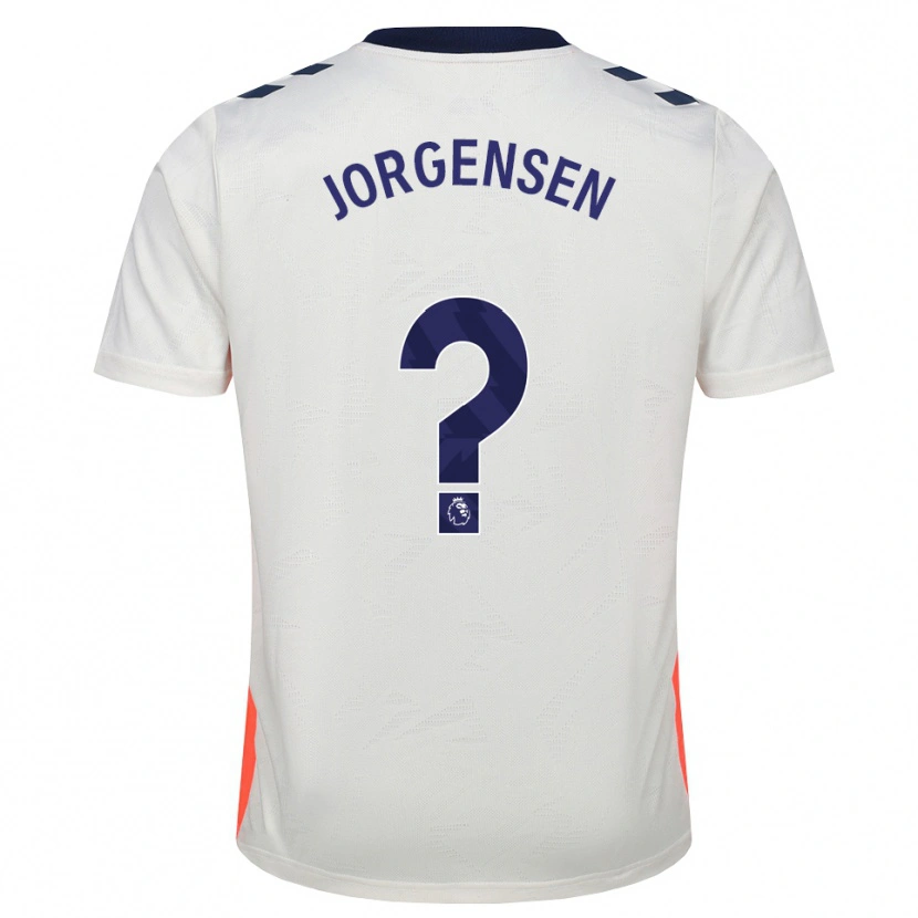 Danxen Män Oscar Jorgensen #0 Vit Orange Kungligt Blå Bortatröja Matchtröjor 2026/27 Tröjor T-Tröja