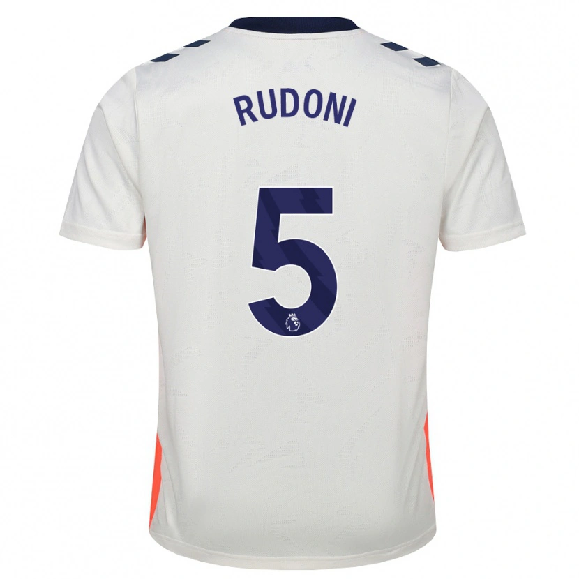 Danxen Män Jack Rudoni #5 Vit Orange Kungligt Blå Bortatröja Matchtröjor 2026/27 Tröjor T-Tröja