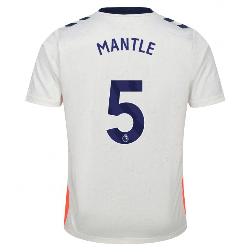 Danxen Män David Mantle #5 Vit Orange Kungligt Blå Bortatröja Matchtröjor 2026/27 Tröjor T-Tröja