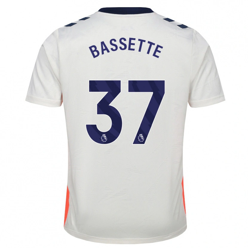 Danxen Män Norman Bassette #37 Vit Orange Kungligt Blå Bortatröja Matchtröjor 2026/27 Tröjor T-Tröja