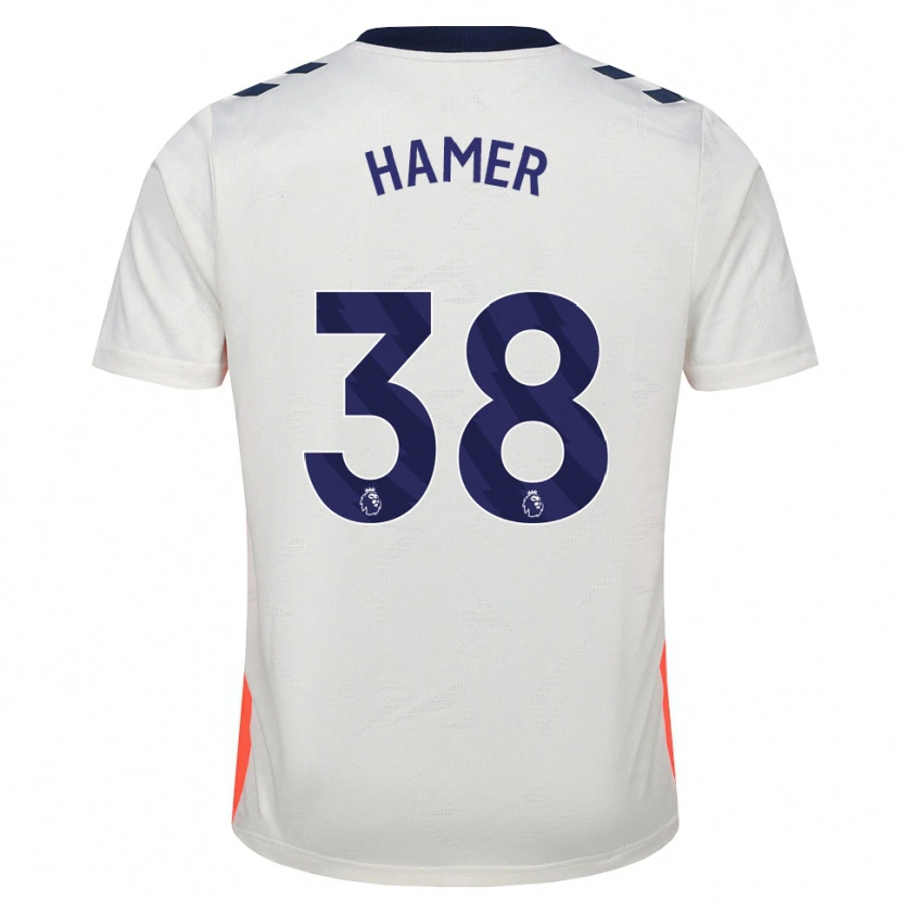Danxen Män Gustavo Hamer #38 Vit Orange Kungligt Blå Bortatröja Matchtröjor 2026/27 Tröjor T-Tröja