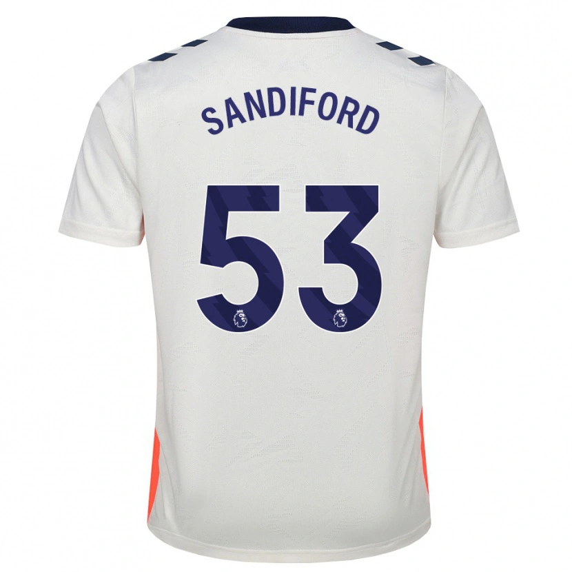Danxen Män Greg Sandiford #53 Vit Orange Kungligt Blå Bortatröja Matchtröjor 2026/27 Tröjor T-Tröja