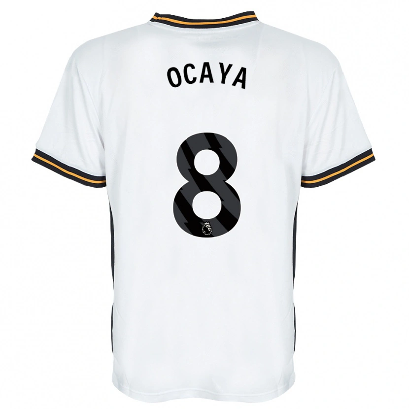 Danxen Män Josh Ocaya #8 Vit Orange Svart Bortatröja Matchtröjor 2026/27 Tröjor T-Tröja