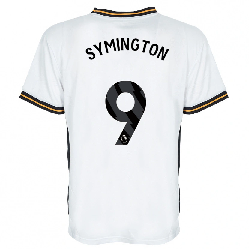 Danxen Män Jo Symington #9 Vit Orange Svart Bortatröja Matchtröjor 2026/27 Tröjor T-Tröja