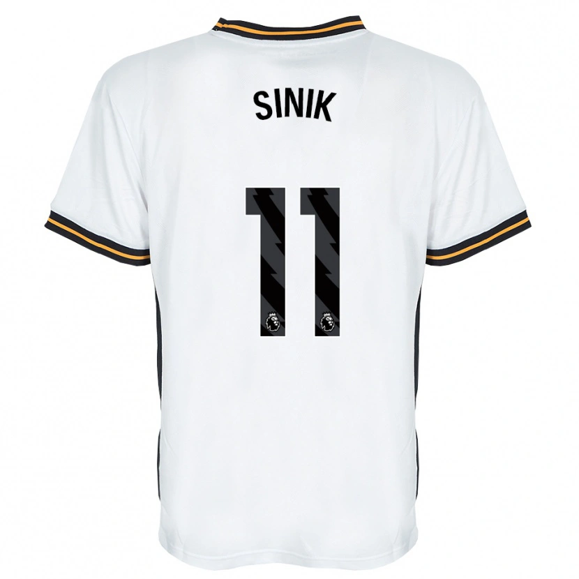 Danxen Män Doğukan Sinik #11 Vit Orange Svart Bortatröja Matchtröjor 2026/27 Tröjor T-Tröja