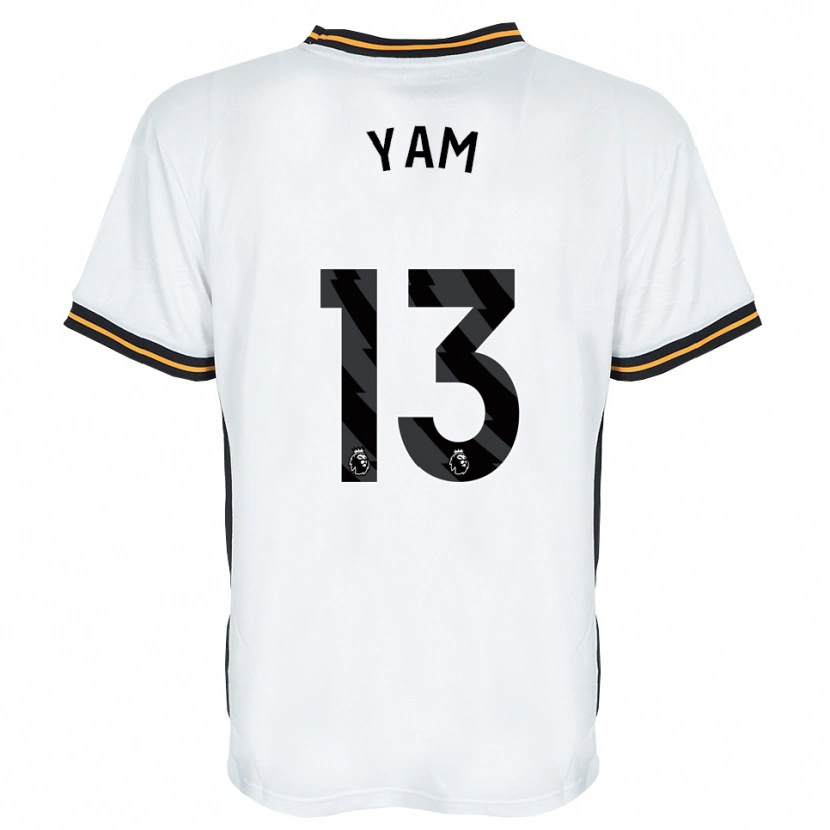 Danxen Män Callum Yam #13 Vit Orange Svart Bortatröja Matchtröjor 2026/27 Tröjor T-Tröja