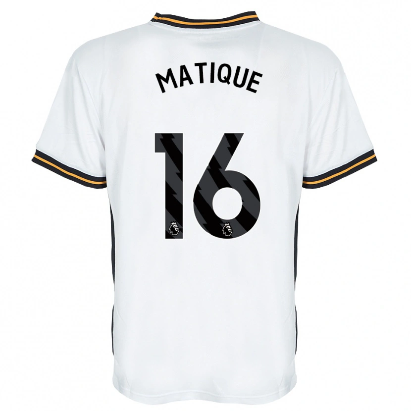 Danxen Män Albert Matique #16 Vit Orange Svart Bortatröja Matchtröjor 2026/27 Tröjor T-Tröja