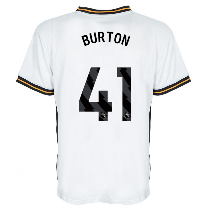Danxen Män Jess Burton #41 Vit Orange Svart Bortatröja Matchtröjor 2026/27 Tröjor T-Tröja