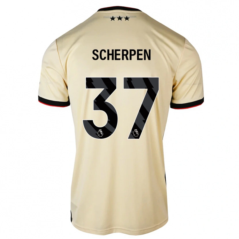 Danxen Män Kjell Scherpen #37 Citronkaka Svart Röd Bortatröja Matchtröjor 2026/27 Tröjor T-Tröja