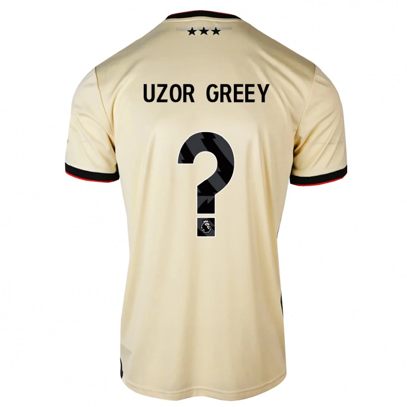 Danxen Män Chuks Uzor-Greey #0 Citronkaka Svart Röd Bortatröja Matchtröjor 2026/27 Tröjor T-Tröja