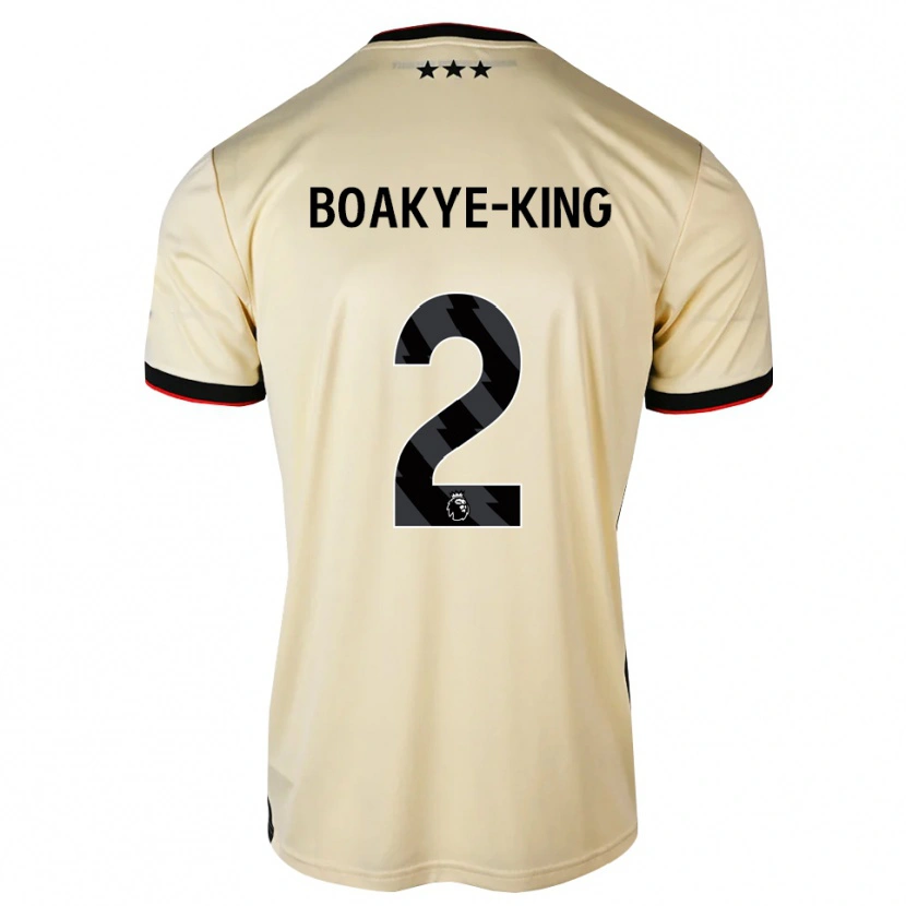 Danxen Män Isaac Boakye-King #2 Citronkaka Svart Röd Bortatröja Matchtröjor 2026/27 Tröjor T-Tröja