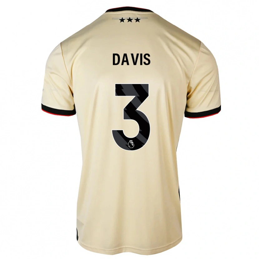 Danxen Män Leif Davis #3 Citronkaka Svart Röd Bortatröja Matchtröjor 2026/27 Tröjor T-Tröja