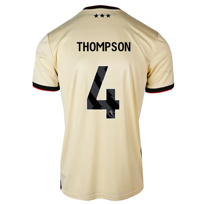 Danxen Män Zak Thompson #4 Citronkaka Svart Röd Bortatröja Matchtröjor 2026/27 Tröjor T-Tröja
