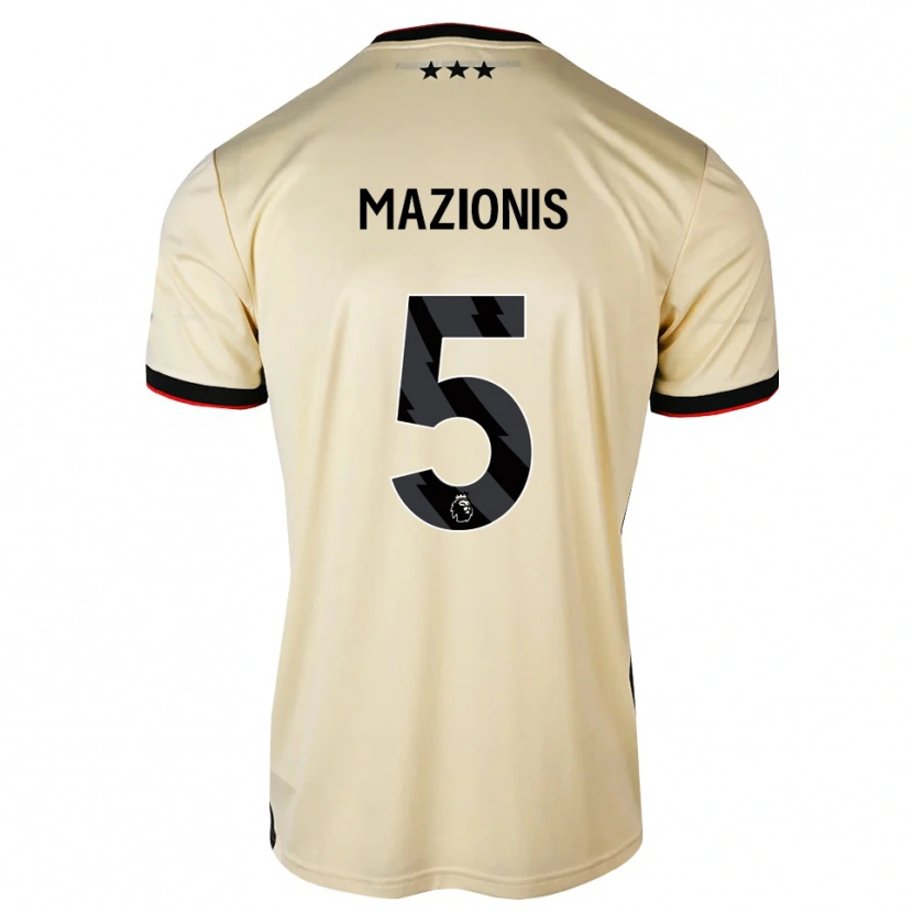 Danxen Män Jokūbas Mažionis #5 Citronkaka Svart Röd Bortatröja Matchtröjor 2026/27 Tröjor T-Tröja