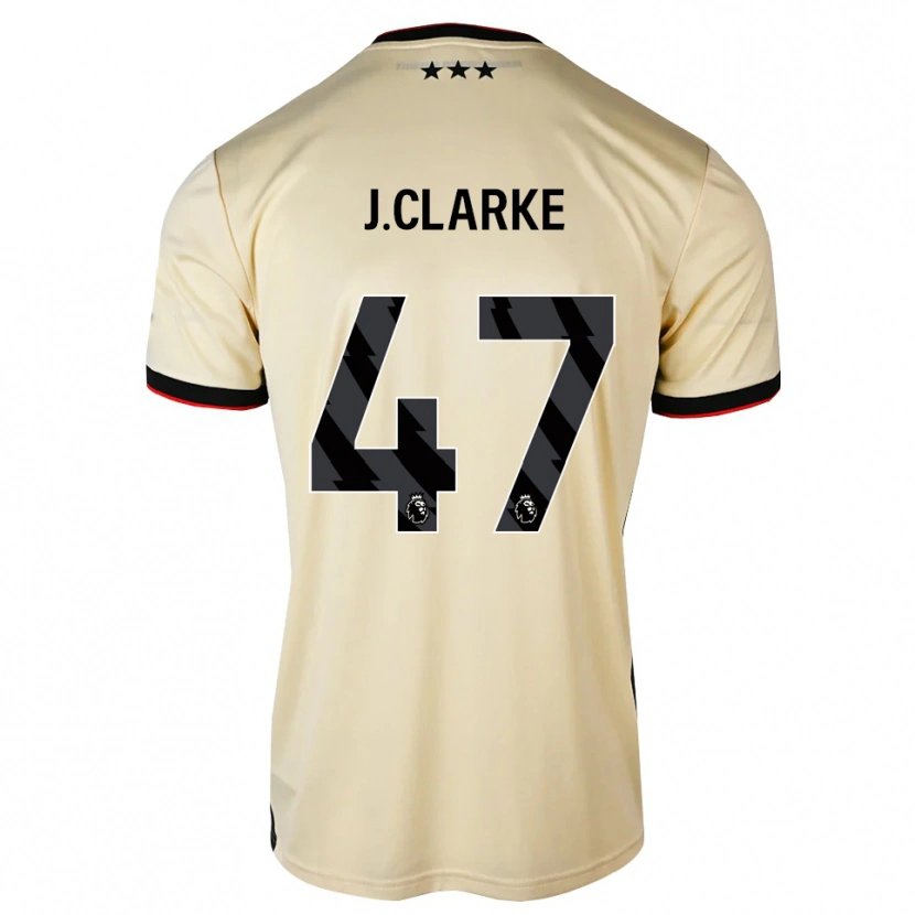 Danxen Män Jack Clarke #47 Citronkaka Svart Röd Bortatröja Matchtröjor 2026/27 Tröjor T-Tröja