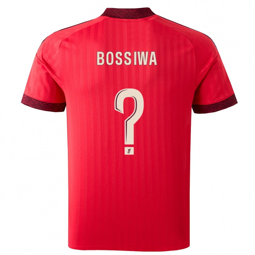 Danxen Män Samuel Bossiwa #0 Vinröd Röd Vit Bortatröja Matchtröjor 2026/27 Tröjor T-Tröja