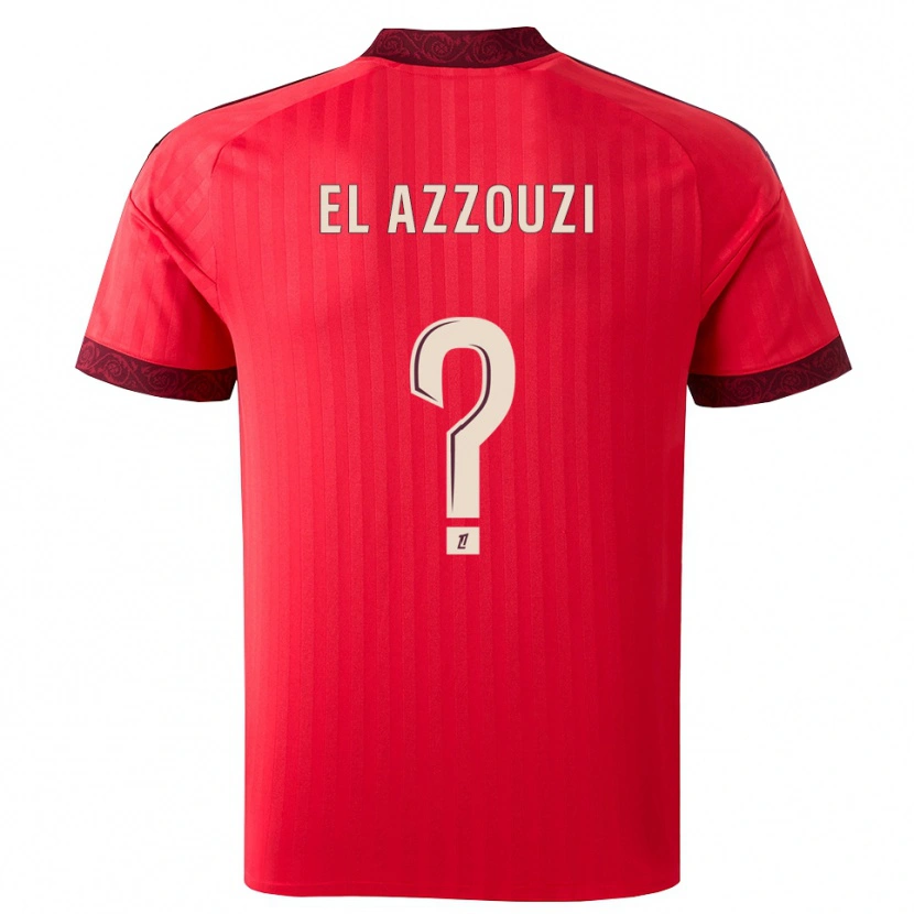 Danxen Män Nourdine El Azzouzi #0 Vinröd Röd Vit Bortatröja Matchtröjor 2026/27 Tröjor T-Tröja
