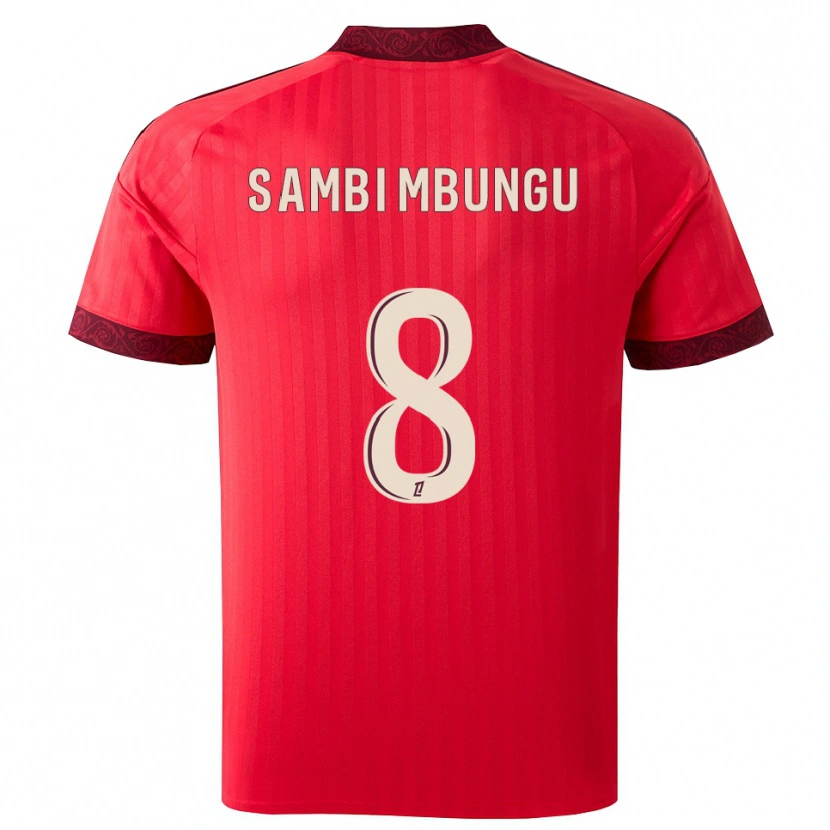 Danxen Män Cluver Sambi Mbungu #8 Vinröd Röd Vit Bortatröja Matchtröjor 2026/27 Tröjor T-Tröja