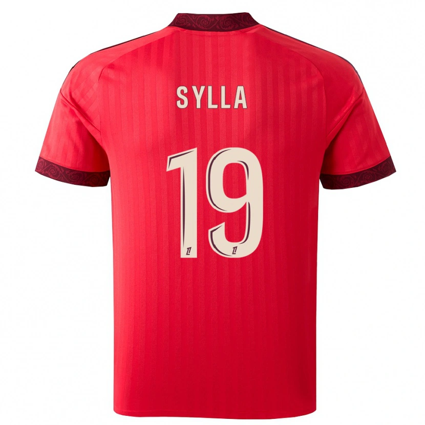 Danxen Män Kysha Sylla #19 Vinröd Röd Vit Bortatröja Matchtröjor 2026/27 Tröjor T-Tröja