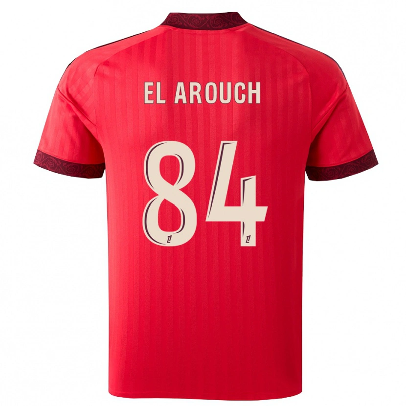 Danxen Män Mohamed El Arouch #84 Vinröd Röd Vit Bortatröja Matchtröjor 2026/27 Tröjor T-Tröja