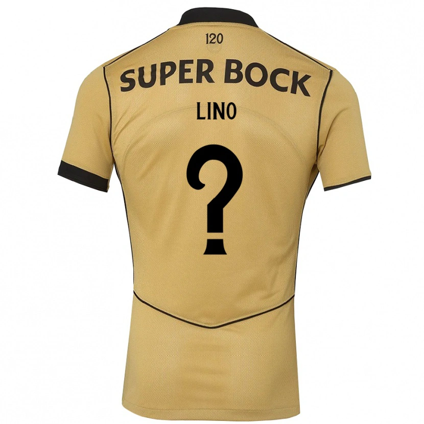 Danxen Män José Lino #0 Gyllene Svart Bortatröja Matchtröjor 2026/27 Tröjor T-Tröja