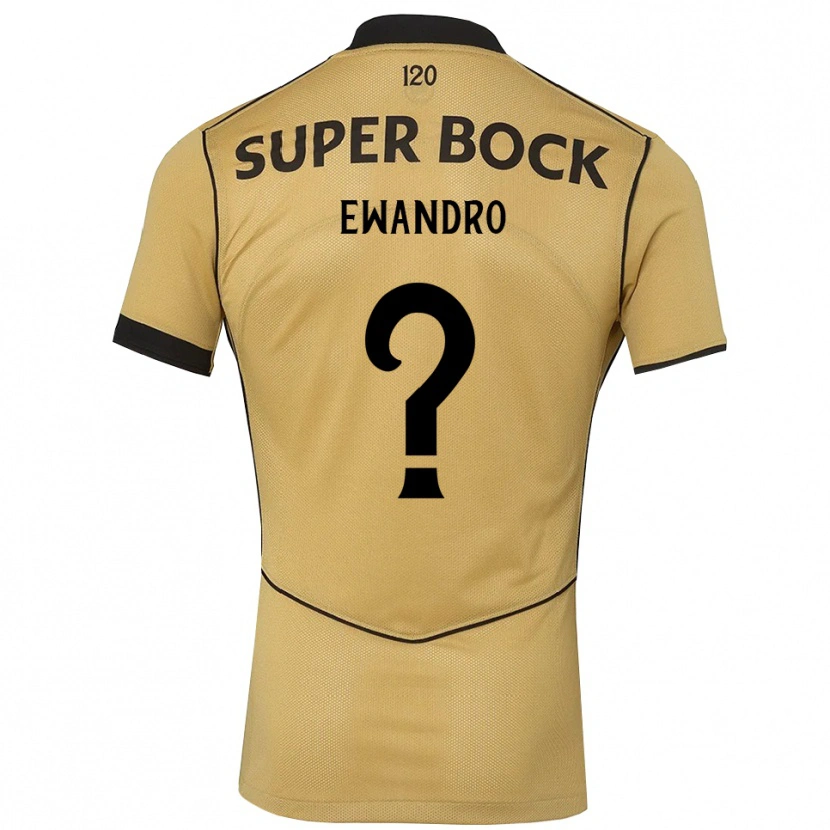 Danxen Män Ewandro #0 Gyllene Svart Bortatröja Matchtröjor 2026/27 Tröjor T-Tröja