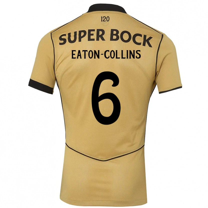 Danxen Män Georgia Eaton-Collins #6 Gyllene Svart Bortatröja Matchtröjor 2026/27 Tröjor T-Tröja