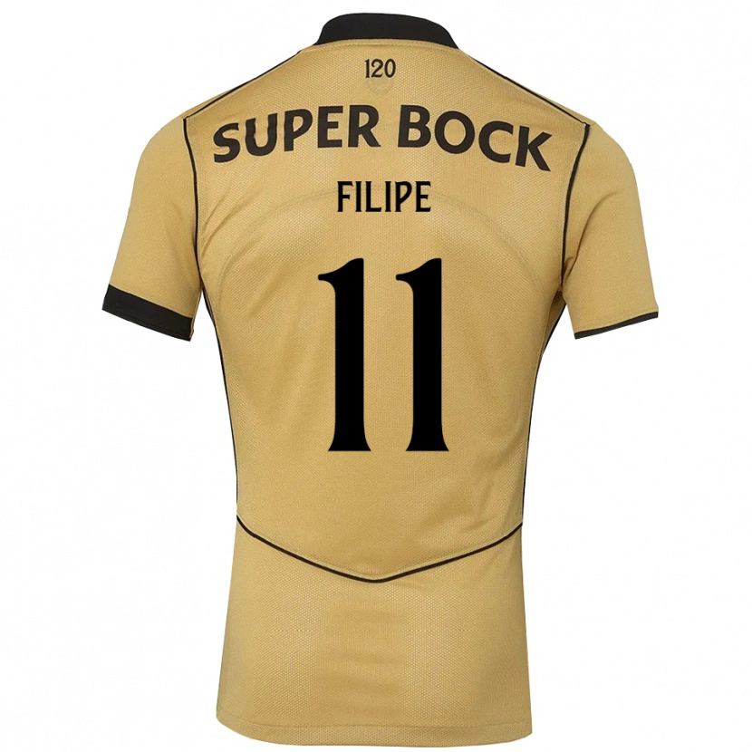 Danxen Män Yanick Filipe #11 Gyllene Svart Bortatröja Matchtröjor 2026/27 Tröjor T-Tröja