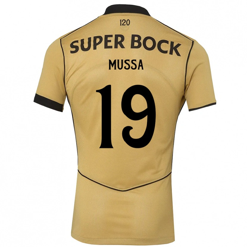 Danxen Män Aladje Mussa #19 Gyllene Svart Bortatröja Matchtröjor 2026/27 Tröjor T-Tröja