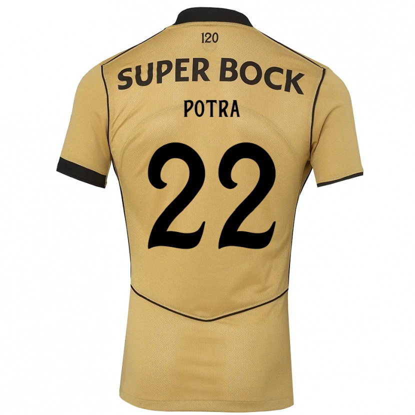 Danxen Män Catarina Sofia Branco Potra #22 Gyllene Svart Bortatröja Matchtröjor 2026/27 Tröjor T-Tröja