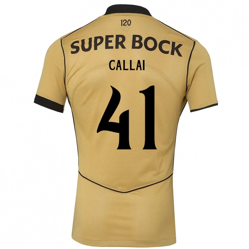 Danxen Män Diego Callai #41 Gyllene Svart Bortatröja Matchtröjor 2026/27 Tröjor T-Tröja