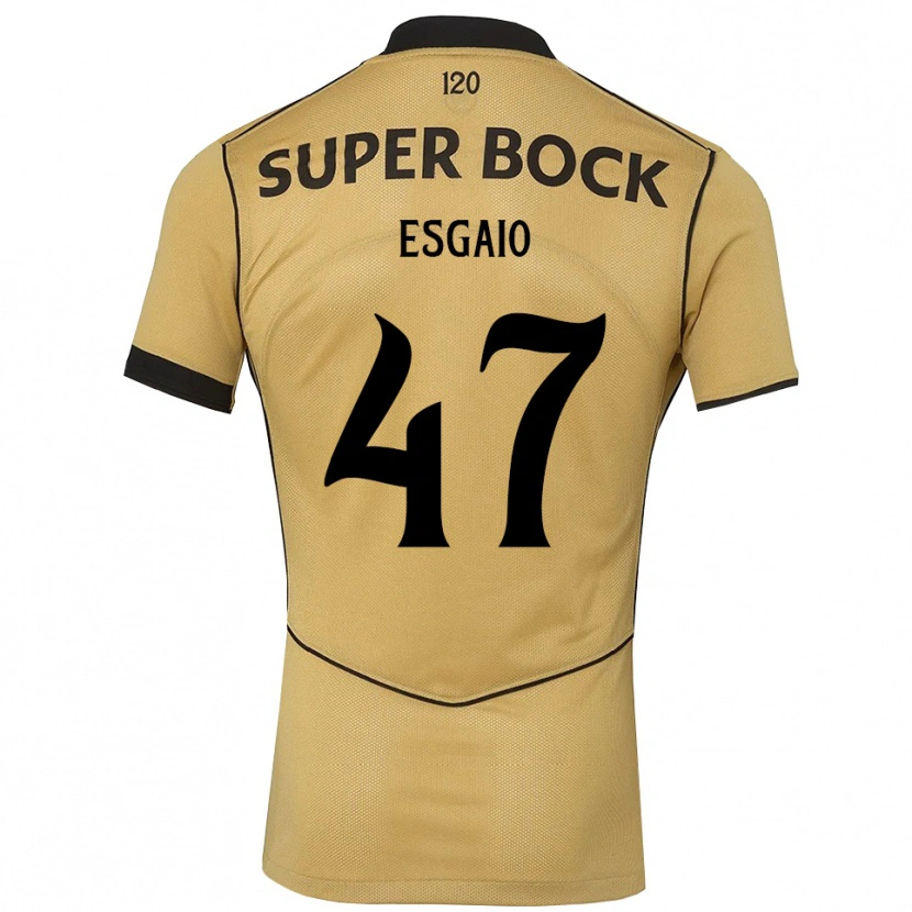 Danxen Män Ricardo Esgaio #47 Gyllene Svart Bortatröja Matchtröjor 2026/27 Tröjor T-Tröja