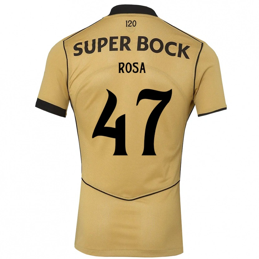 Danxen Män Mariana Rosa #47 Gyllene Svart Bortatröja Matchtröjor 2026/27 Tröjor T-Tröja