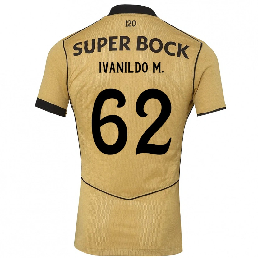 Danxen Män Ivanildo Da Silva Mendes #62 Gyllene Svart Bortatröja Matchtröjor 2026/27 Tröjor T-Tröja
