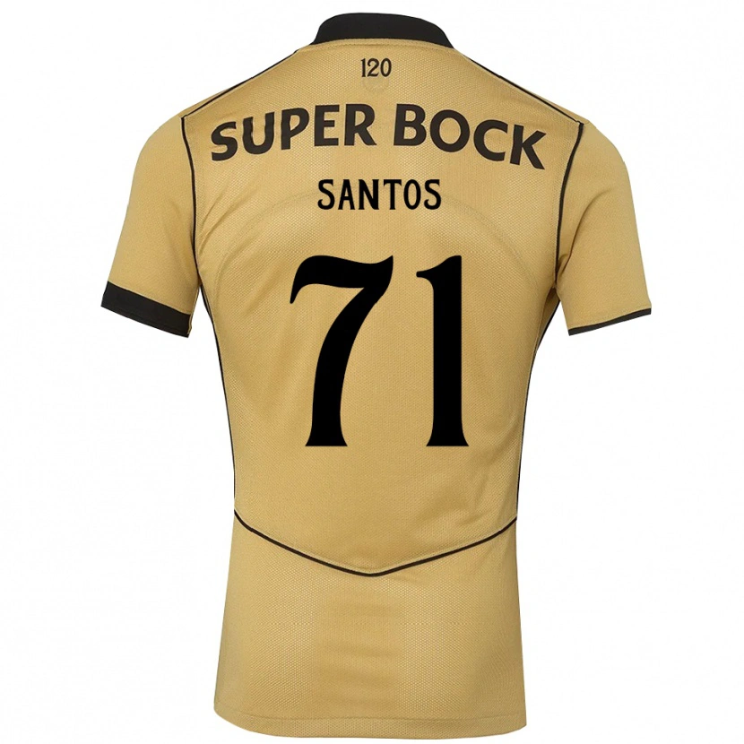 Danxen Män Denilson Santos #71 Gyllene Svart Bortatröja Matchtröjor 2026/27 Tröjor T-Tröja