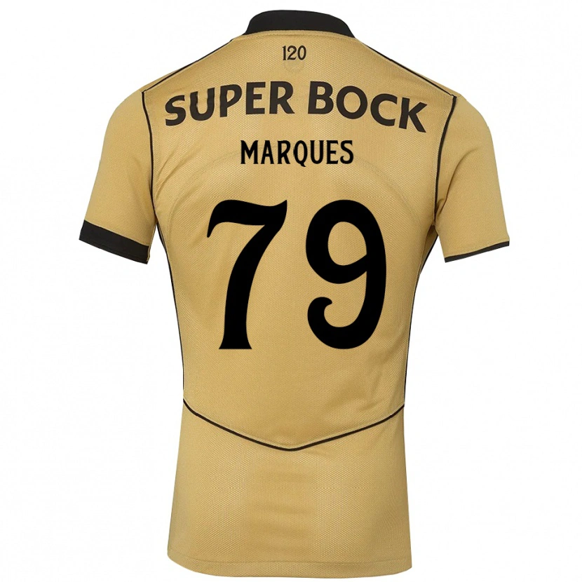 Danxen Män Rodrigo Marquês #79 Gyllene Svart Bortatröja Matchtröjor 2026/27 Tröjor T-Tröja