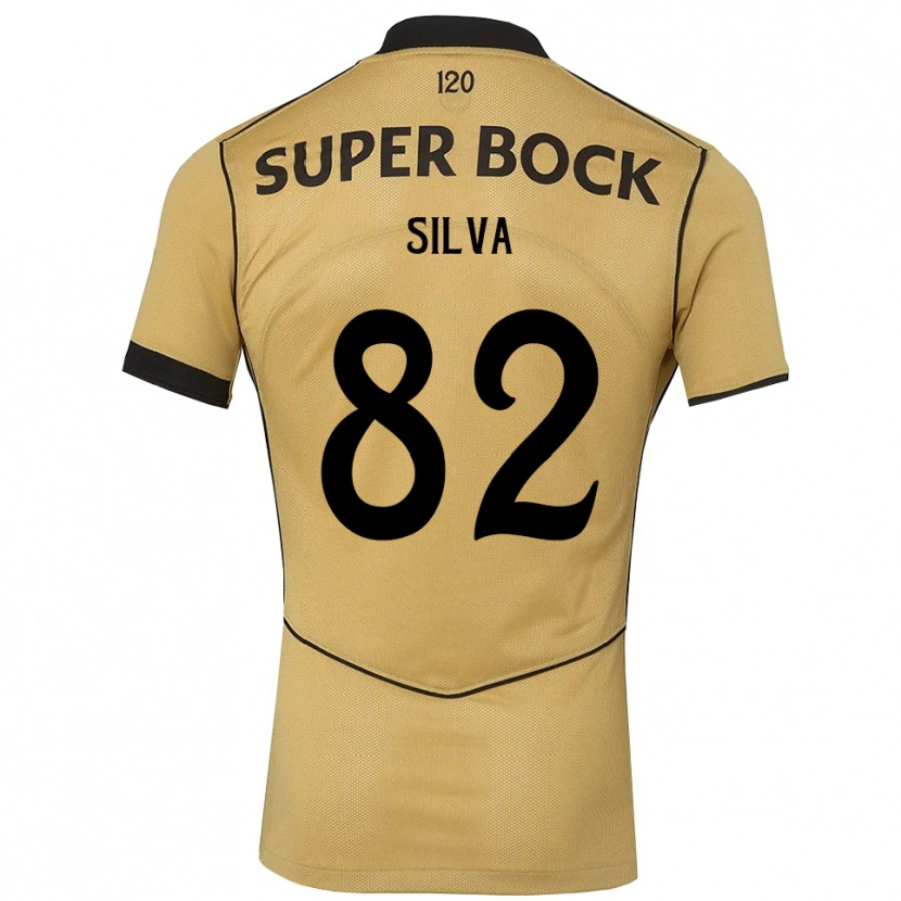 Danxen Män Gabriel Silva #82 Gyllene Svart Bortatröja Matchtröjor 2026/27 Tröjor T-Tröja