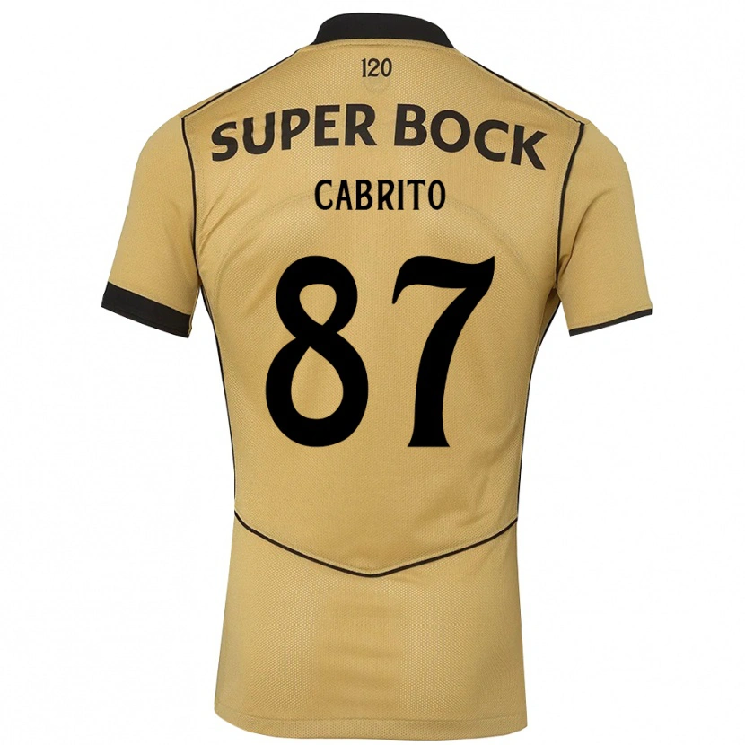 Danxen Män Rodrigo Cabrito #87 Gyllene Svart Bortatröja Matchtröjor 2026/27 Tröjor T-Tröja