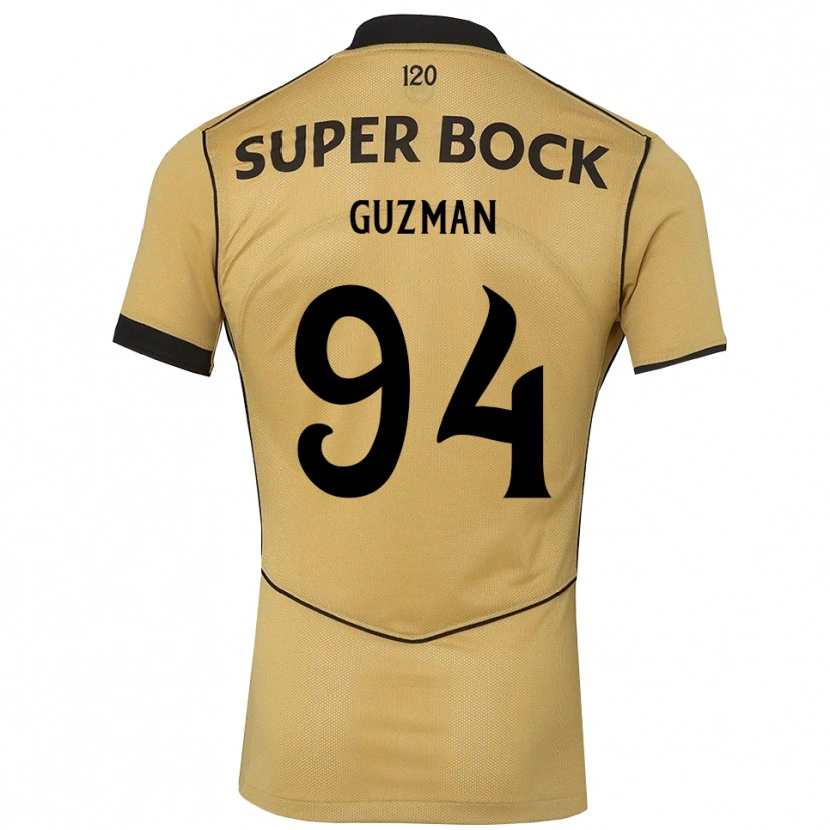 Danxen Män Víctor Guzmán #94 Gyllene Svart Bortatröja Matchtröjor 2026/27 Tröjor T-Tröja