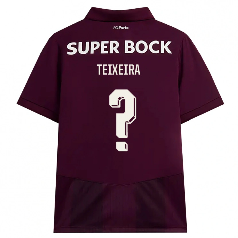 Danxen Män Gonçalo Teixeira #0 Vinröd Vit Bortatröja Matchtröjor 2026/27 Tröjor T-Tröja