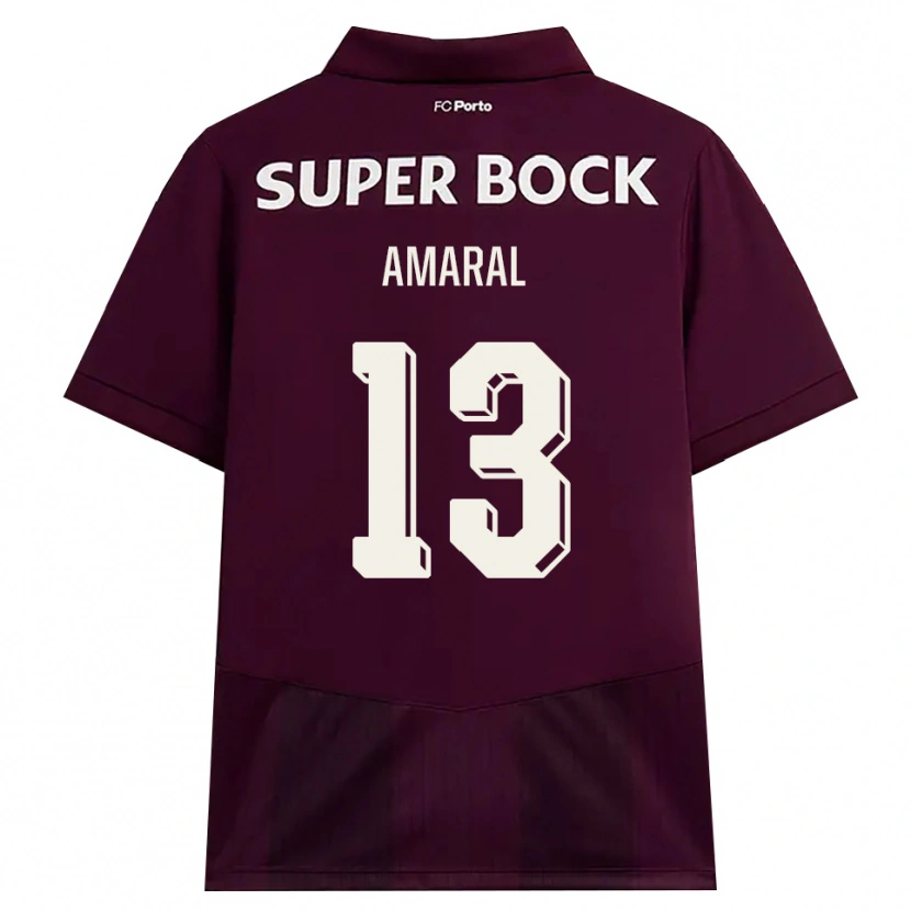 Danxen Män Fábio Amaral #13 Vinröd Vit Bortatröja Matchtröjor 2026/27 Tröjor T-Tröja