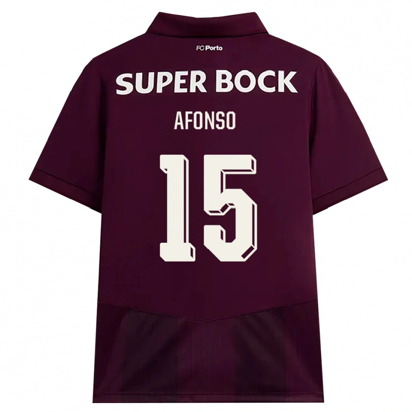 Danxen Män Zé Afonso #15 Vinröd Vit Bortatröja Matchtröjor 2026/27 Tröjor T-Tröja