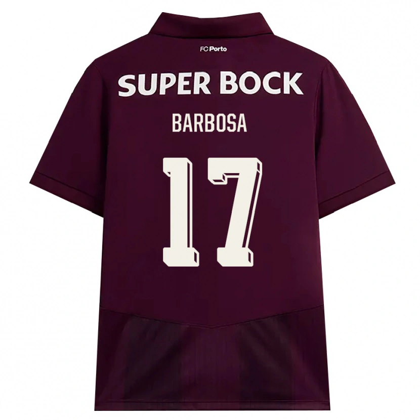 Danxen Män Rúben Barbosa #17 Vinröd Vit Bortatröja Matchtröjor 2026/27 Tröjor T-Tröja