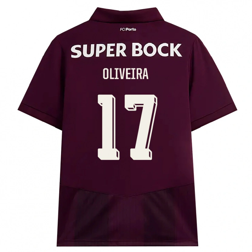 Danxen Män Rodrigo Oliveira #17 Vinröd Vit Bortatröja Matchtröjor 2026/27 Tröjor T-Tröja