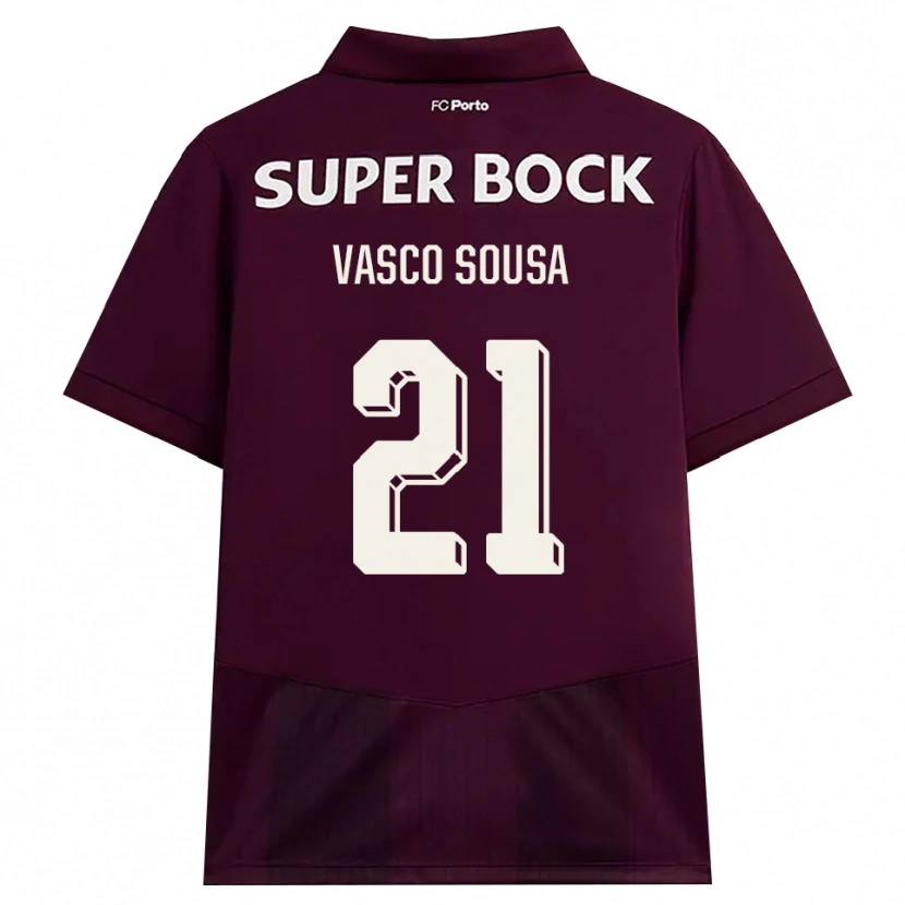 Danxen Män Vasco Sousa #21 Vinröd Vit Bortatröja Matchtröjor 2026/27 Tröjor T-Tröja